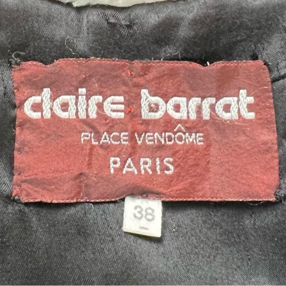 Claire Barrat | 80s Paris Boutique Oversized Faux Fur Polka Dot Jacket | - Picture 7 of 7
